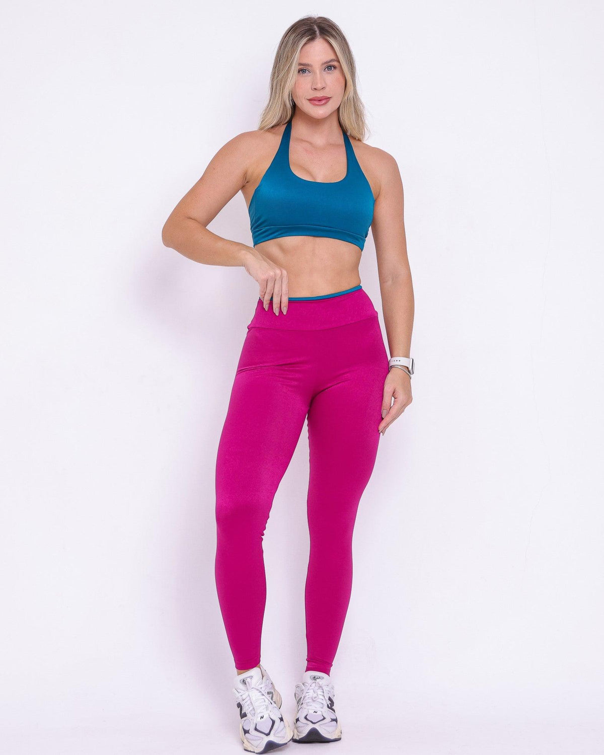 Conjunto Legging Básico Athletic Glow + Top Jhully