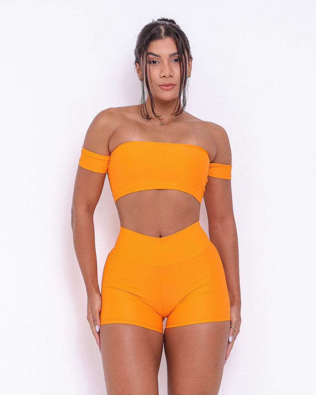 Conjunto Short Básico Curtinho Fluitty + Top Ciganinha