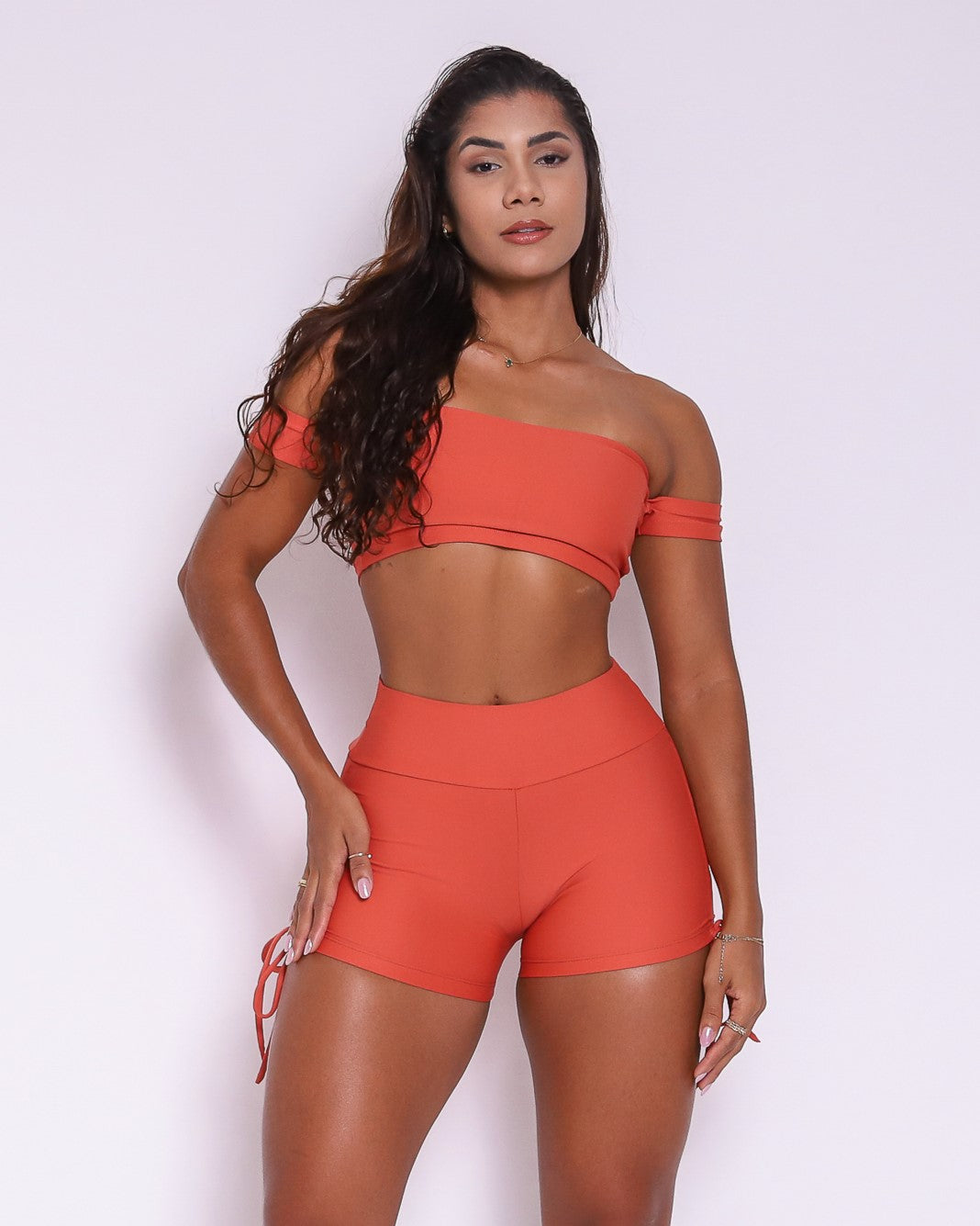 Conjunto Short Básico Cross Light + Top Ciganinha